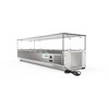 Koolmore 59" Refrigerated Countertop Condiment Prep Rail Sandwich Prep Station SCDC-6P-SG